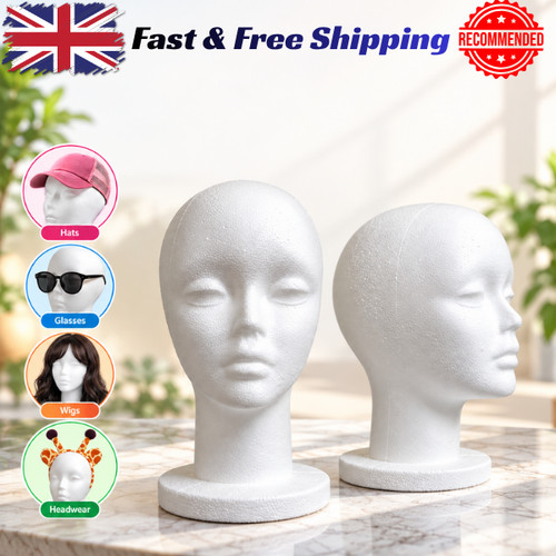 Polystyrene foam head dummy - polystyrene,