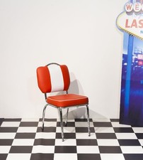 American 50s Diner Furniture  Studded Chair in Red