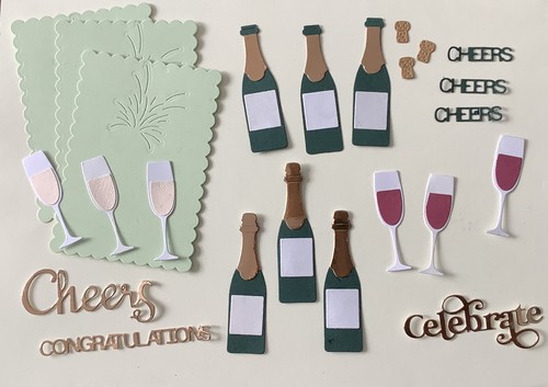Wine die cuts for - for, toppers