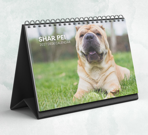 Shar pei desk calendar - shar,