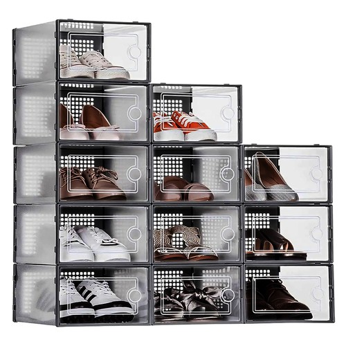 12x stackable foldable boxes - 12x,