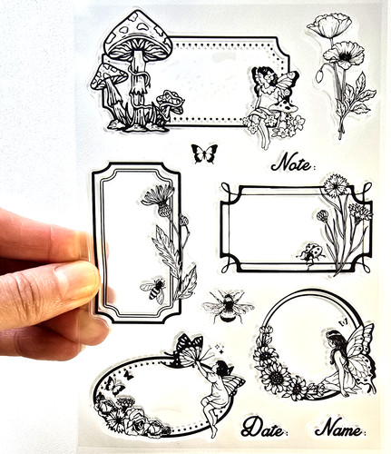 Clear stamps flower fairy - stamps,