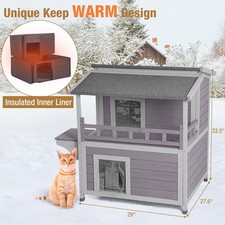 Wooden Dog House Cat House for