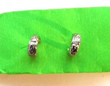 SILVER PLATED SMALL HOOP  STUD