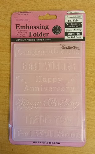 Various embossing folders new - folders.,