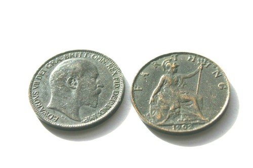 King edward vii farthings 1902 - edward,