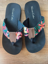 thomas calvi toe post flip flops sliders size 5