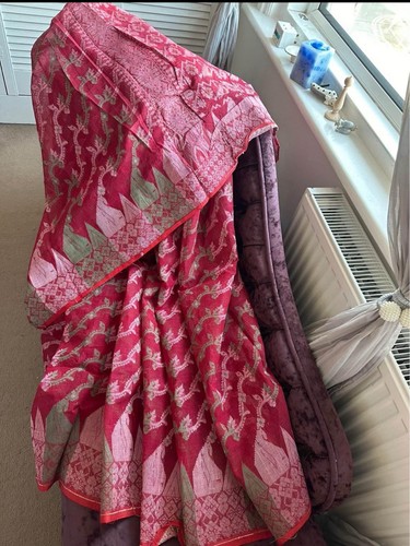 Jamdani style cotton saree - jamdani,