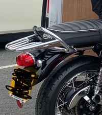 Rear Seat Passenger Luggage Rack off Triumph Bonneville T120 2016