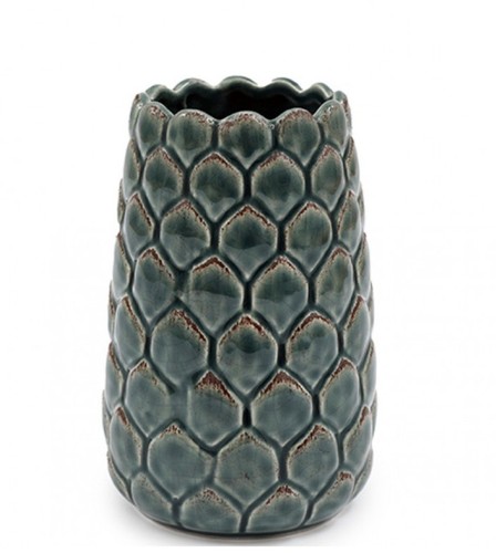 Artichoke style teal ceramic - artichoke,