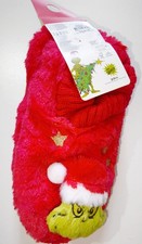 Primark Ladies Grinch Slipper Soft Cosy Warm Winter Footlet Gripper Mule Socks