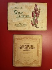 2x Wills Cigarette Card Album .Garden Flowers and Wild Flowers. see pictures 