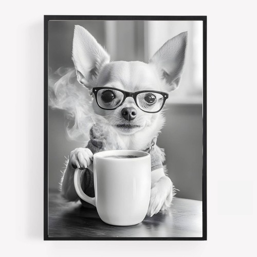 Funny kitchen chihuahua dog