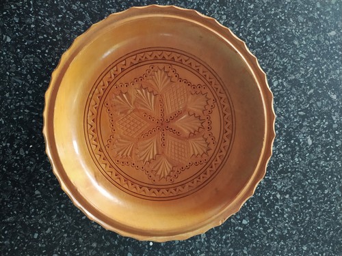 Wooden carved bowl approx - wooden,
