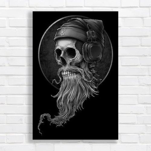 Skull headphones black - in,