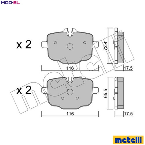 Brake pad set disc - brake,