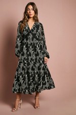 Coast Mono Fit & Flare Dress