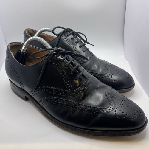 Barker black leather brouge - barker,