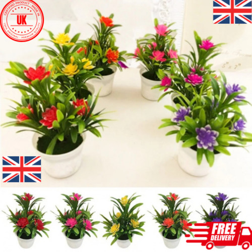 Artificial flowers potted fake - artificial,