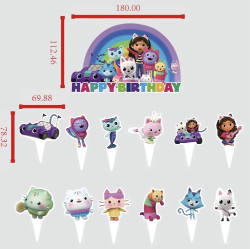 Gabby dollhouse x - gabby, cake