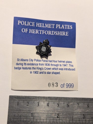 Hertfordshire police helmet - police,