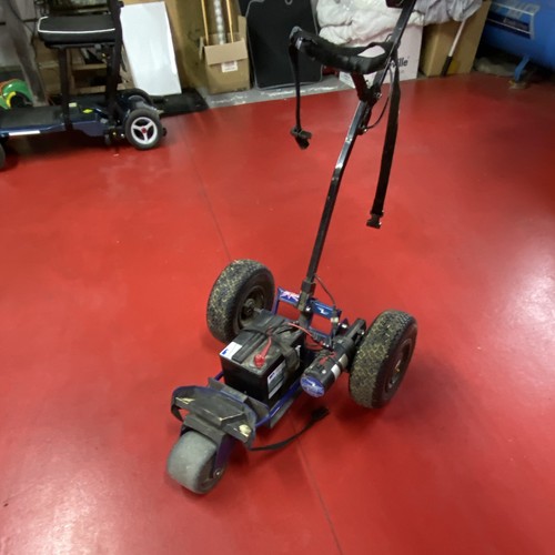 Electric golf trolley wheel - electric, 3-wheel