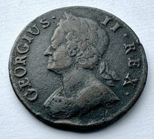 1745 Half Penny - George II British Copper Coin*C-567