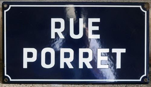 Old blue french - french, enamel