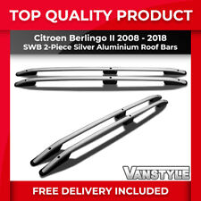 FITS CITROEN BERLINGO II 08-18 SILVER SWB ALUMINIUM ROOF STYLING RAIL BARS RACK