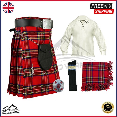 Pcs highland scottish - 9, kilt