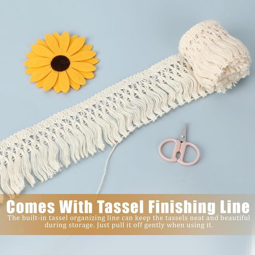Boho long fringe - long, wide