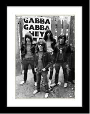RAMONES Gabba Gabba Hey Punk Vintage style  Poster Mounted Framed  FREE POST
