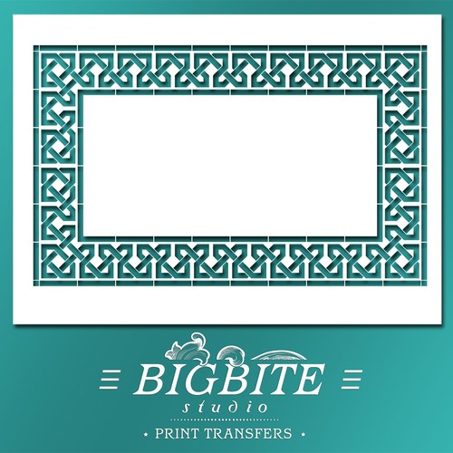 Shabby chic stencil - shabby, mauresque