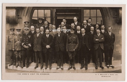 Military postcard ww1 king - military, king's