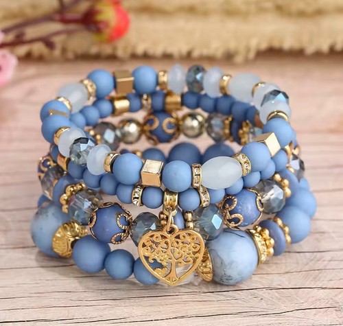 4pcs blue women - blue, jewelry