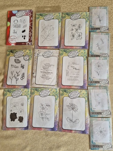 Clear craft stamps bundle 14 - clear,