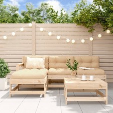 Garden Corner Sofa Set Solid