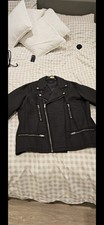 Drop Dead Vegan Leather Biker Jacket Size - Large