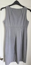 Zara Basics Grey Shift Dress Size 10 Work Office Smart Casual