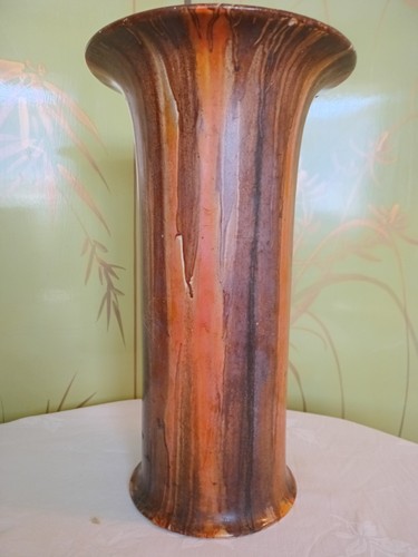 Large hand painted - large, vase