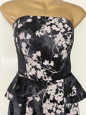 NEW With Tags h&M Size 10 Black/grey Cocktail Wedding Guest Party Dress vGC