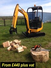 mini digger log splitters