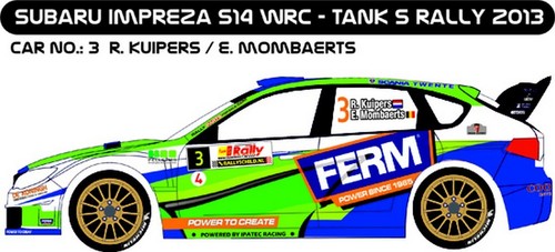 Decals subaru impreza - 1/43,