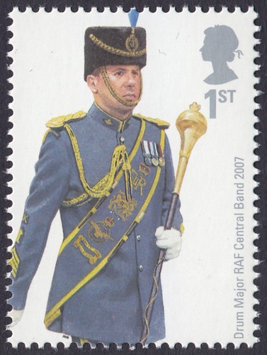 Raf central band drum major - band,