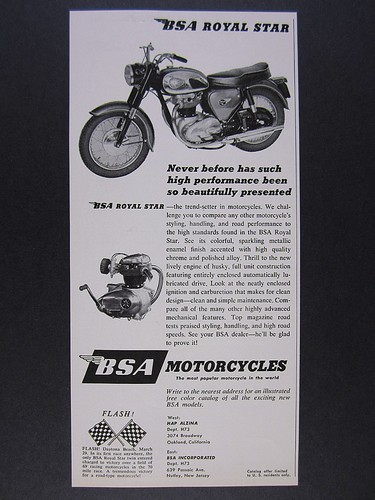 1963 bsa royal star - bsa, motorcycle
