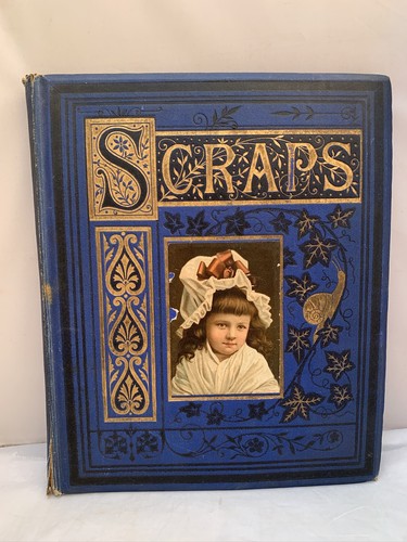 Victorian scrap book album - book,
