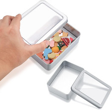 Storage Box 4Pcs Metal Tins