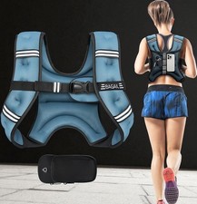 8.2kg Weighted Vest Running Unisex Strength Training Vests Fitness Gym 18lb Blue