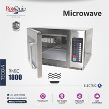 RotoQuip 1800w commercial microwave oven Stainless Steel digital 34 Litre NEW
