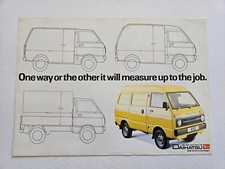 DAIHATSU 850 VAN PICKUP SALES BROCHURE 1980'S